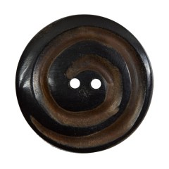 Black and Brown Swirled Horn Coat Button – 54L/34mm Black and Brown Swirled Horn Coat Button – 54L/34mm