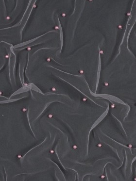 Beaded Tulle – Orchid Pink – Sylvie Collection Beaded Tulle – Orchid Pink – Sylvie Collection