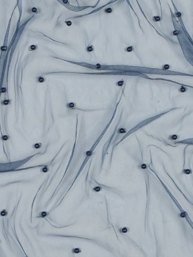 Beaded Tulle – Navy – Sylvie Collection Beaded Tulle – Navy – Sylvie Collection