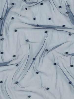 Beaded Tulle – Navy – Sylvie Collection Beaded Tulle – Navy – Sylvie Collection