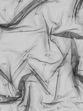 Beaded Tulle – Black – Sylvie Collection Beaded Tulle – Black – Sylvie Collection