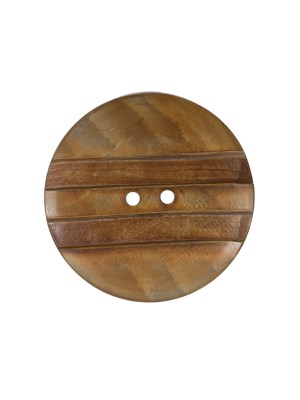 Striped Natural 2-Hole Horn Button – 40L/25.5MM Striped Natural 2-Hole Horn Button – 40L/25.5MM
