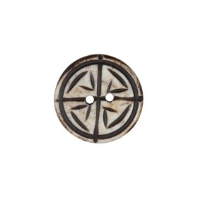 Natural Etched 2-Hole Bone Button – 32L/20mm Natural Etched 2-Hole Bone Button – 32L/20mm
