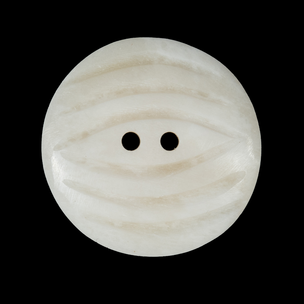 Bone White Etched Horn Coat Button – 44L/28mm Bone White Etched Horn Coat Button – 44L/28mm