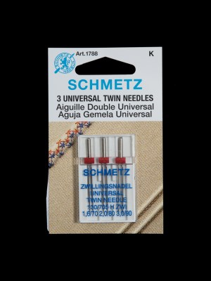 Schmetz Twin Machine Needles – Assorted Sizes – 3 ct Schmetz Twin Machine Needles – Assorted Sizes – 3 ct