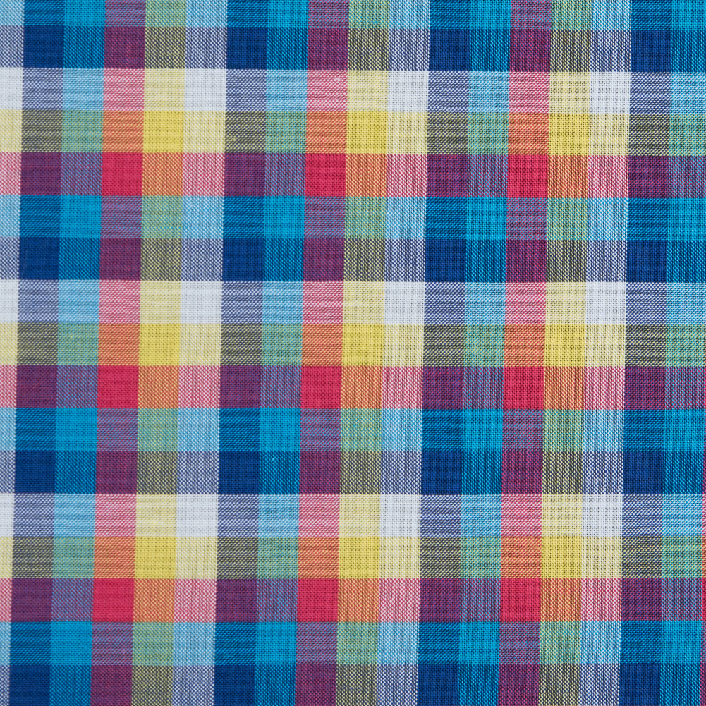 Multicolor Checkered Cotton Shirting