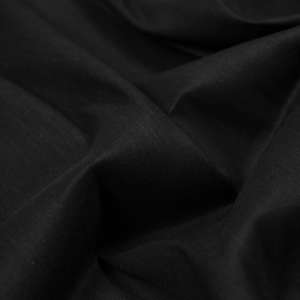 Stretch Linen Woven – Black – Asturias Collection Stretch Linen Woven – Black – Asturias Collection