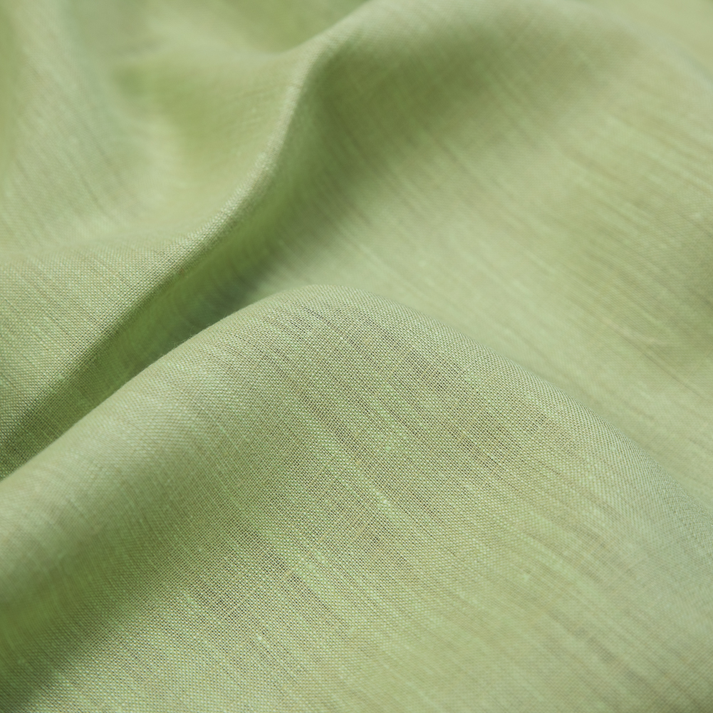 Two-Tone Linen Woven - Lime and Tan - Sanremo Collection