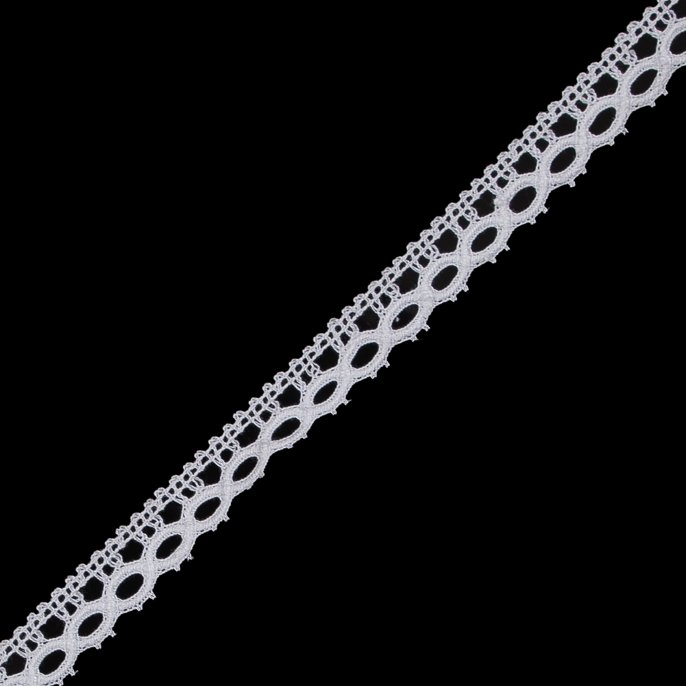 White Crochet Lace Trim - 0.5"