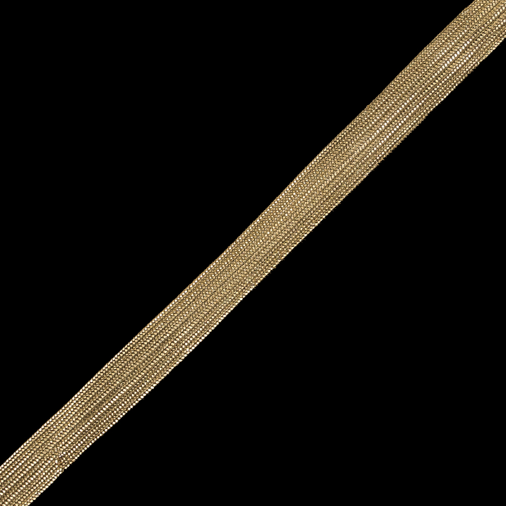 Gold Flat Metallic Braid - 0.5"