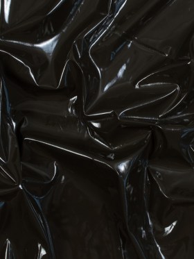 Faux Patent Leather with Black Knit Backing – Dark Olive Faux Patent Leather with Black Knit Backing – Dark Olive