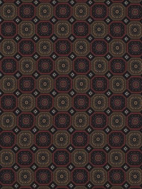 Olive and Red Geometric Polyester Chiffon Olive and Red Geometric Polyester Chiffon