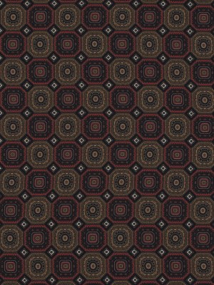 Olive and Red Geometric Polyester Chiffon Olive and Red Geometric Polyester Chiffon