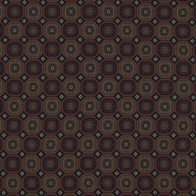 Olive and Red Geometric Polyester Chiffon Olive and Red Geometric Polyester Chiffon
