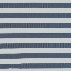 Navy and White Awning Striped Cotton and Acetate Tweed Navy and White Awning Striped Cotton and Acetate Tweed