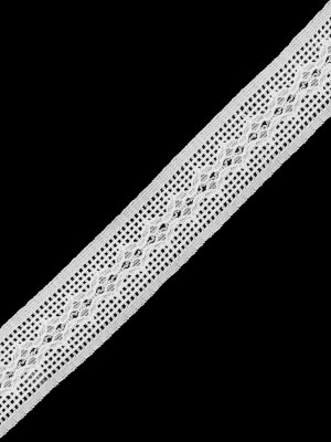 White Stretch Lace Trim – 1.5″ White Stretch Lace Trim – 1.5″