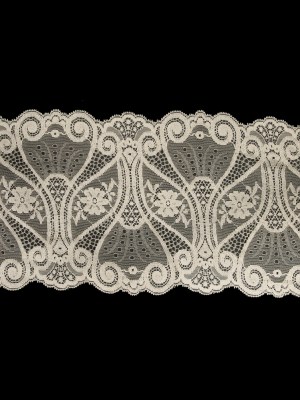 Beige Double Border Lace Trim – 7.25″ Beige Double Border Lace Trim – 7.25″