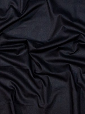 Mercerized Organic Egyptian Cotton Voile – Black – Toulouse Collection Mercerized Organic Egyptian Cotton Voile – Black – Toulouse Collection