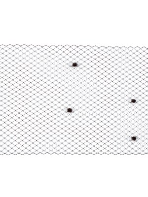 Brown Russian Veiling with Pom Poms – 9″ Brown Russian Veiling with Pom Poms – 9″