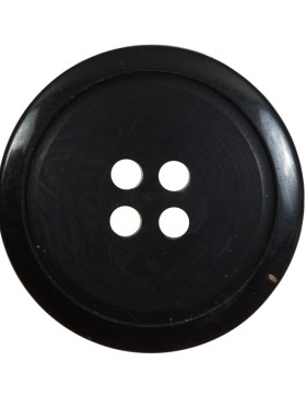 Black Plastic 4-Hole Button – 40L/25.5mm Black Plastic 4-Hole Button – 40L/25.5mm