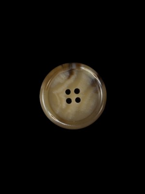 Tan and Brown Swirl 4-Hole Plastic Button – 24L/15mm Tan and Brown Swirl 4-Hole Plastic Button – 24L/15mm
