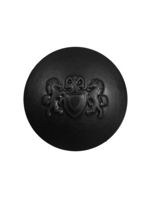 Black Plastic Button with Emblem – 36L/23mm Black Plastic Button with Emblem – 36L/23mm