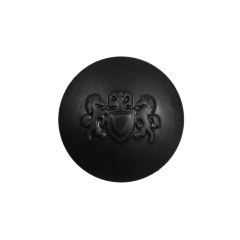 Black Plastic Button with Emblem – 36L/23mm Black Plastic Button with Emblem – 36L/23mm