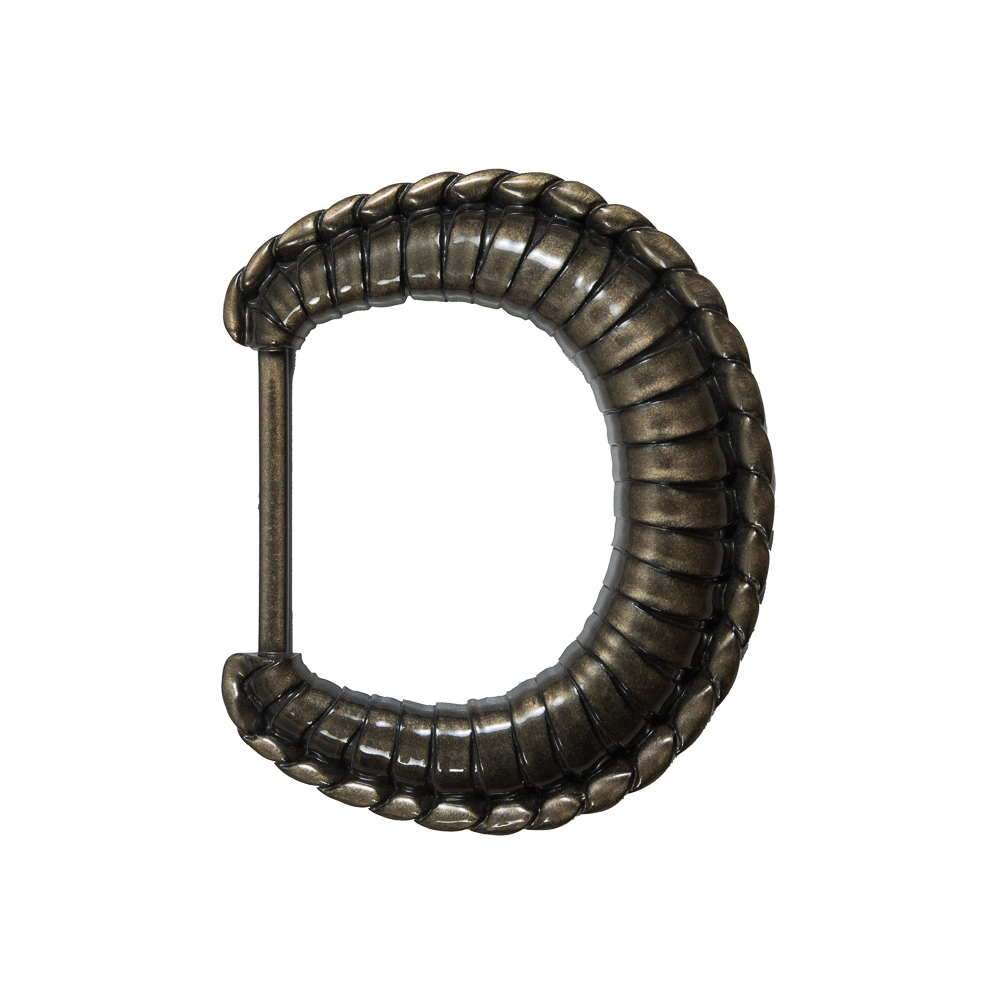 Antiqure Gold D-Shaped Plastic Buckle – 3.5″ Antiqure Gold D-Shaped Plastic Buckle – 3.5″