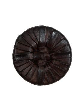 Brown Faux Leather Plastic Button – 34L/21.5mm Brown Faux Leather Plastic Button – 34L/21.5mm