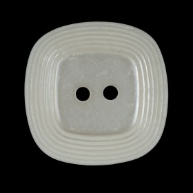 Ivory Square 2-Hole Plastic Button – 44L/28mm Ivory Square 2-Hole Plastic Button – 44L/28mm