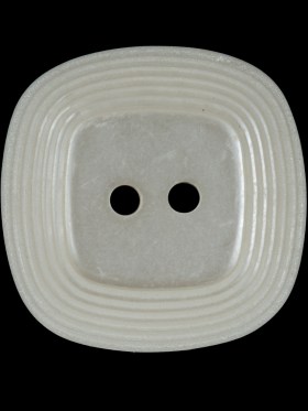 Ivory Square 2-Hole Plastic Button – 44L/28mm Ivory Square 2-Hole Plastic Button – 44L/28mm