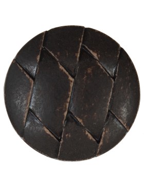 Brown Etched Plastic Shank Back Button – 40L/25.5mm Brown Etched Plastic Shank Back Button – 40L/25.5mm