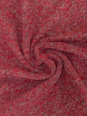 Italian Red and Gray Marbled Chunky Wool Knit Italian Red and Gray Marbled Chunky Wool Knit
