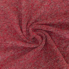 Italian Red and Gray Marbled Chunky Wool Knit Italian Red and Gray Marbled Chunky Wool Knit