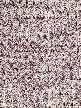 Italian Burgundy and White Chunky Wool Knit Italian Burgundy and White Chunky Wool Knit