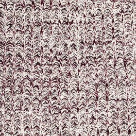 Italian Burgundy and White Chunky Wool Knit Italian Burgundy and White Chunky Wool Knit