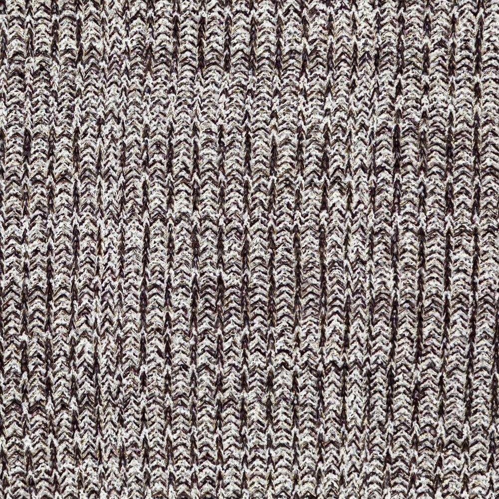 Italian White, Sangria and Metallic Gold Chunky Wool Knit Italian White, Sangria and Metallic Gold Chunky Wool Knit