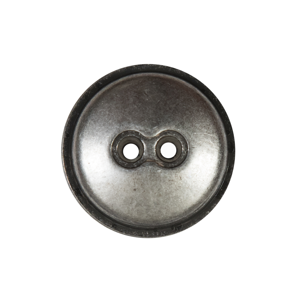 Silver 2-Hole Button Metal Coat – 36L/23mm Silver 2-Hole Button Metal Coat – 36L/23mm