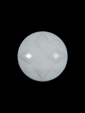 White Diamond Etched Shank Back Button – 30L/19mm White Diamond Etched Shank Back Button – 30L/19mm