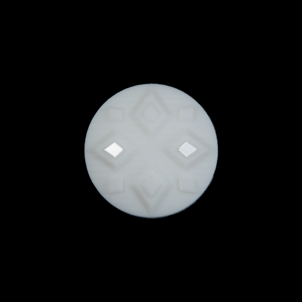 White Diamond Etched Shank Back Button – 30L/19mm White Diamond Etched Shank Back Button – 30L/19mm
