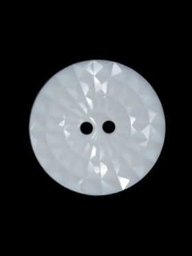 White Etched 2-Hole Plastic Button – 36L/23mm White Etched 2-Hole Plastic Button – 36L/23mm