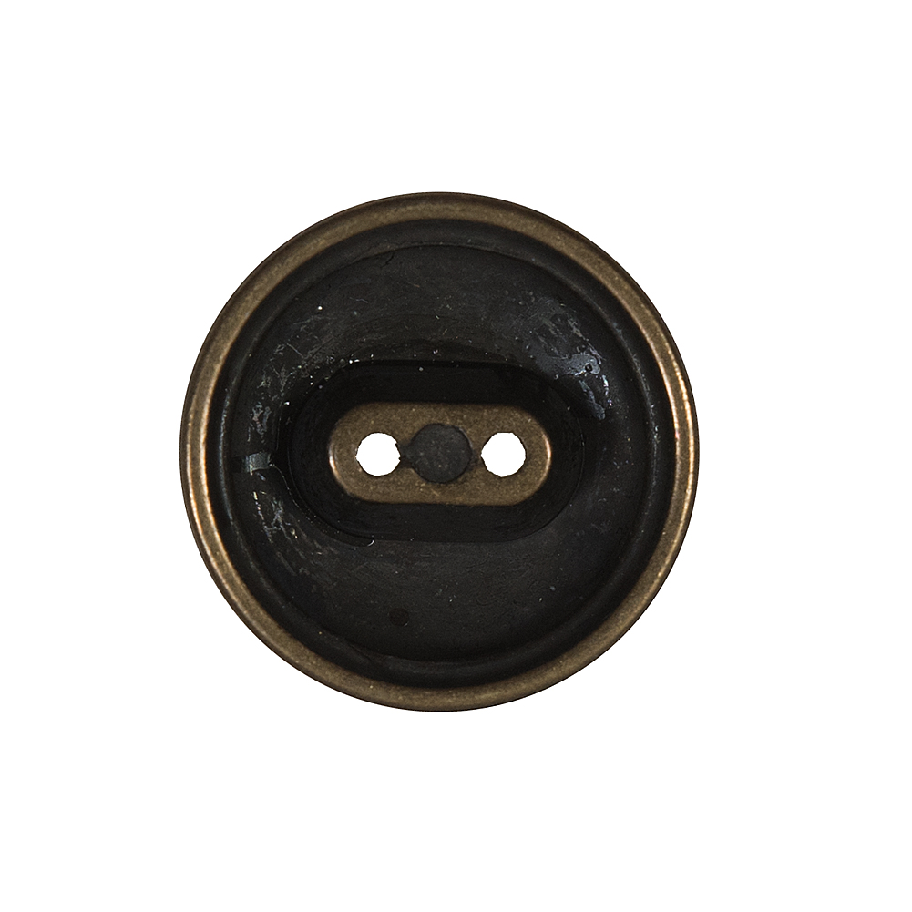 Antique Gold 2-Hole Button Metal Coat – 36L/23mm Antique Gold 2-Hole Button Metal Coat – 36L/23mm