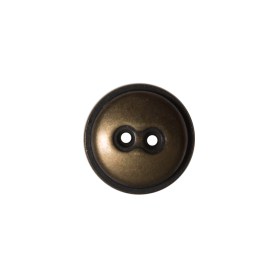 Antique Gold 2-Hole Button Metal Coat – 24L/15mm Antique Gold 2-Hole Button Metal Coat – 24L/15mm