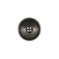 Italian Silver Metal 4-Hole Button – 18L/11.5mm Italian Silver Metal 4-Hole Button – 18L/11.5mm