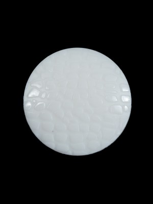 White Plastic Pebbled Shank Back Button – 36L/23mm White Plastic Pebbled Shank Back Button – 36L/23mm