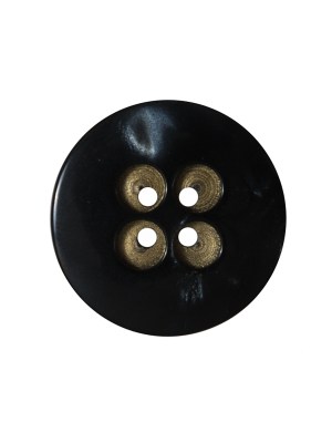 Black and Gold 4-Hole Button – 36L/23mm Black and Gold 4-Hole Button – 36L/23mm