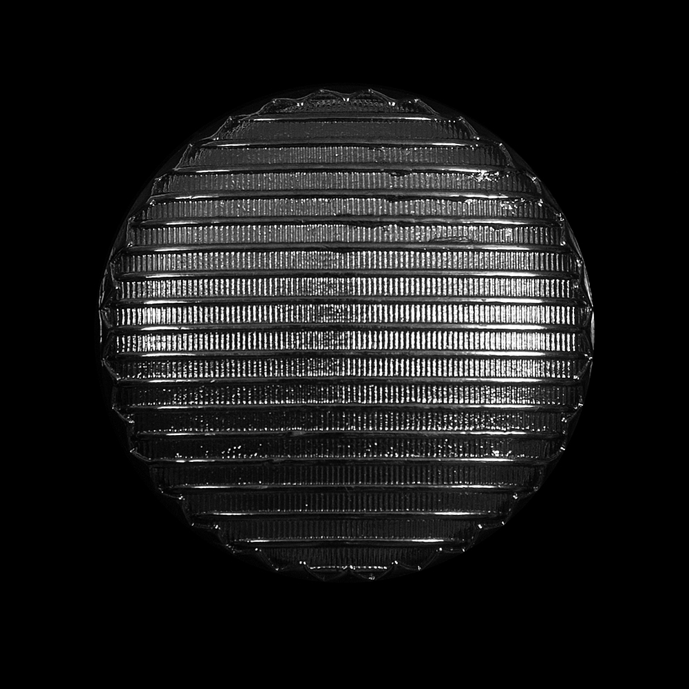 Italian Silver Ribbed Metal Shank Back Button – 44L/28mm Italian Silver Ribbed Metal Shank Back Button – 44L/28mm