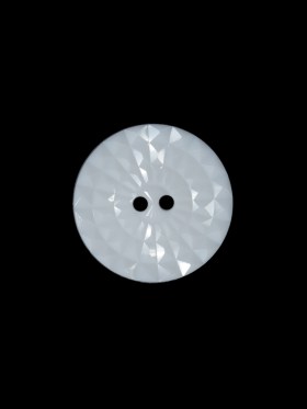 White Etched 2-Hole Plastic Button – 24L/15mm White Etched 2-Hole Plastic Button – 24L/15mm