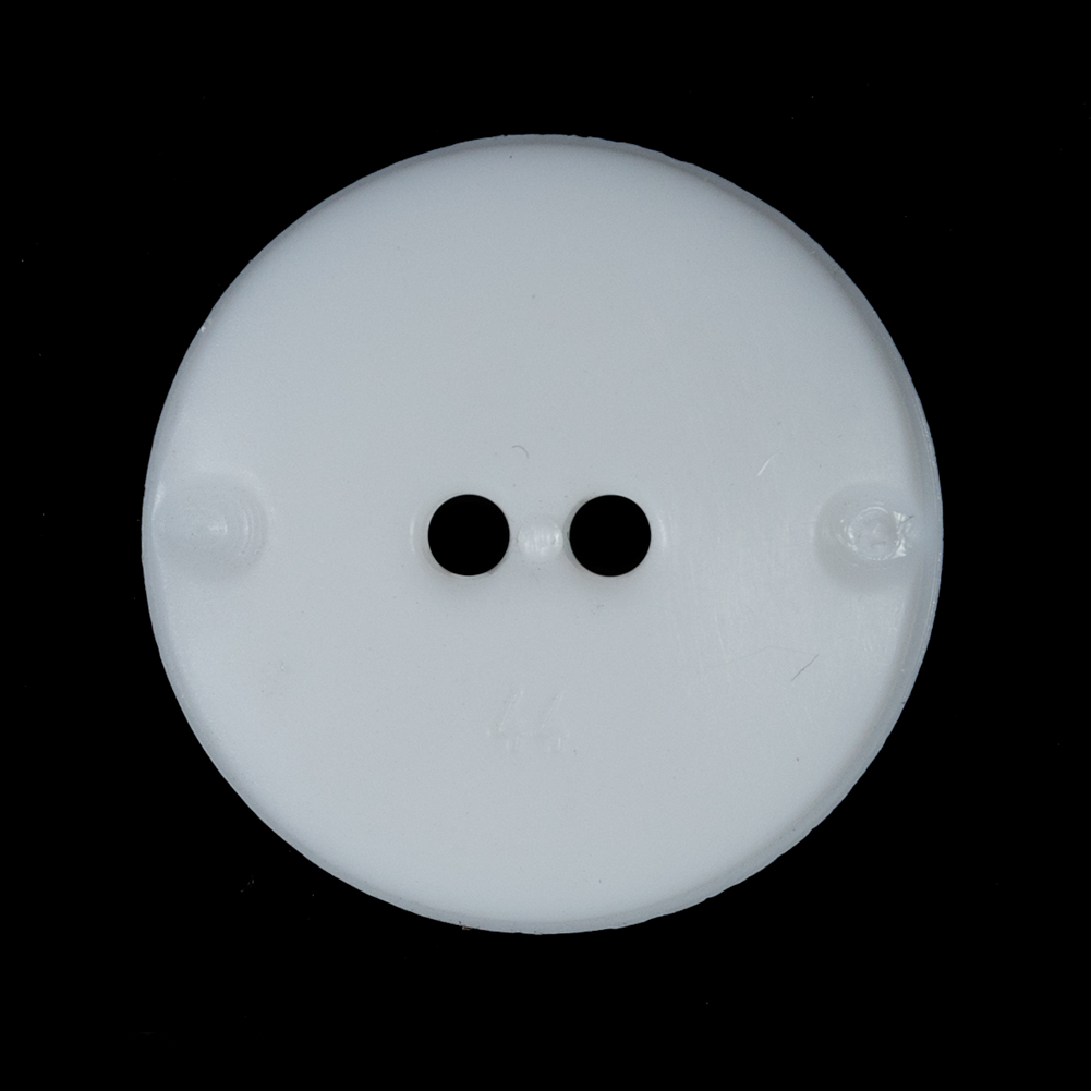 White Etched 2-Hole Plastic Button – 44L/28mm White Etched 2-Hole Plastic Button – 44L/28mm