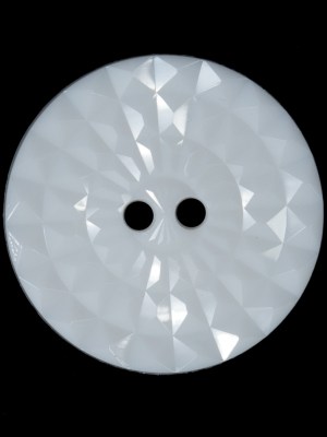 White Etched 2-Hole Plastic Button – 44L/28mm White Etched 2-Hole Plastic Button – 44L/28mm